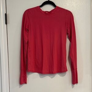 lululemon athletica Red Long Sleeve Top